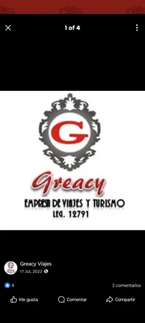 Identidad visual de Greacy Empresa de Viajes y Turismo
